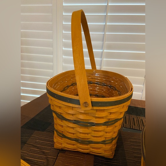 Vintage Longaberger baskets, lot of 6, green, 1990’s-early 2000’s - Picture 16 of 16